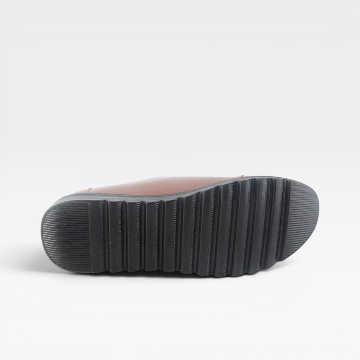 Leather Loafers with Side Zip, Cushioned Slip On Sole