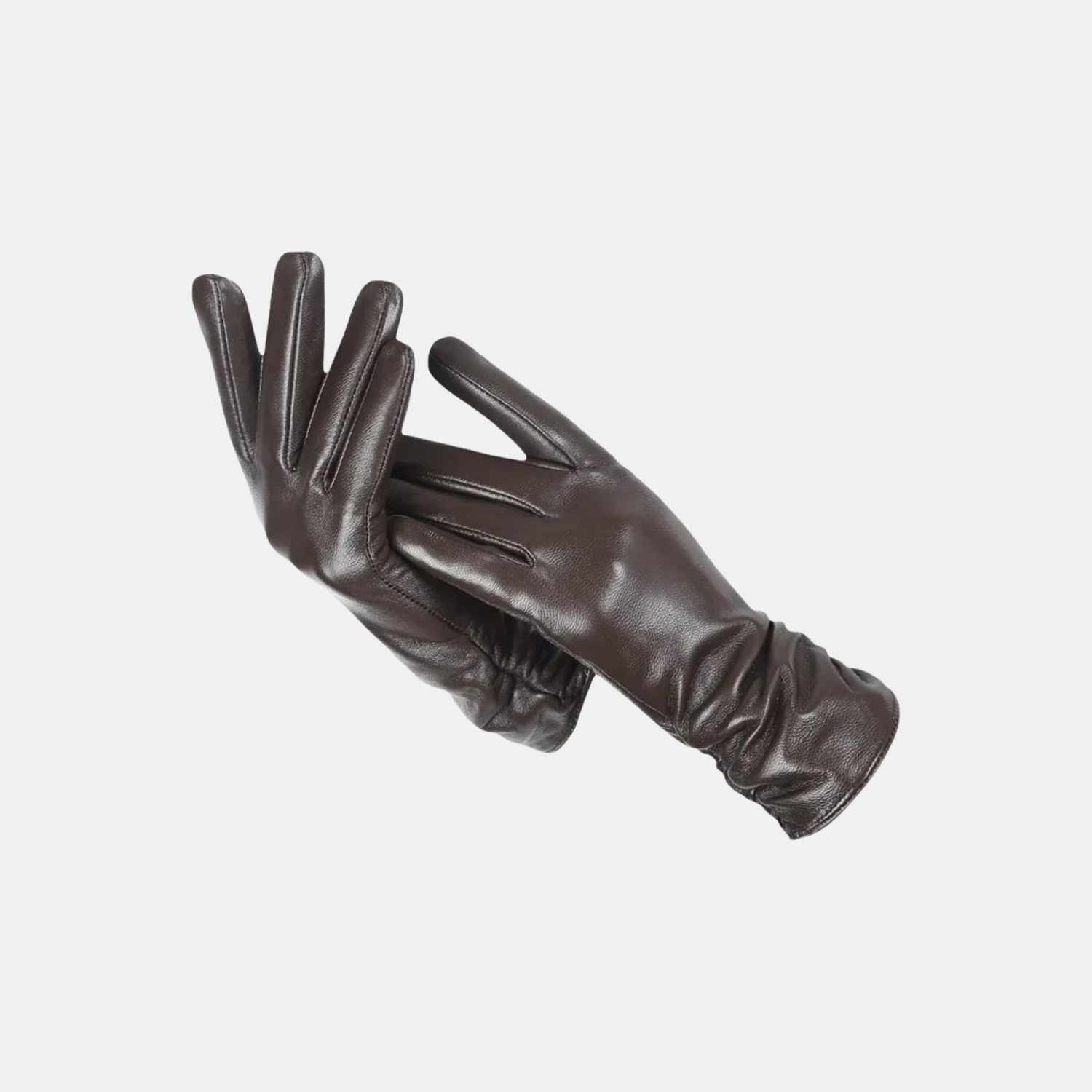 Leather Winter Gloves, Insulated Warm Cold Weather Pair