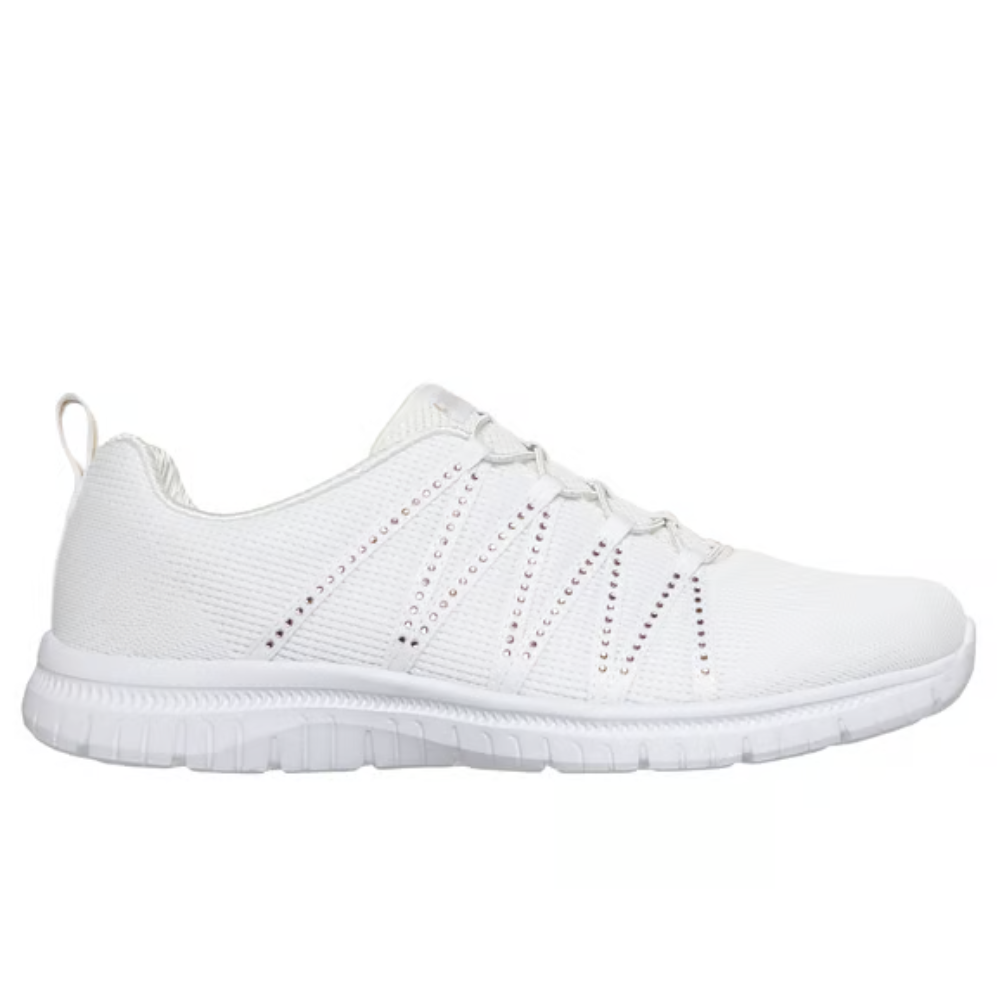 Sparkle Knit Sneakers, Slip On Bungee Lace Trainers
