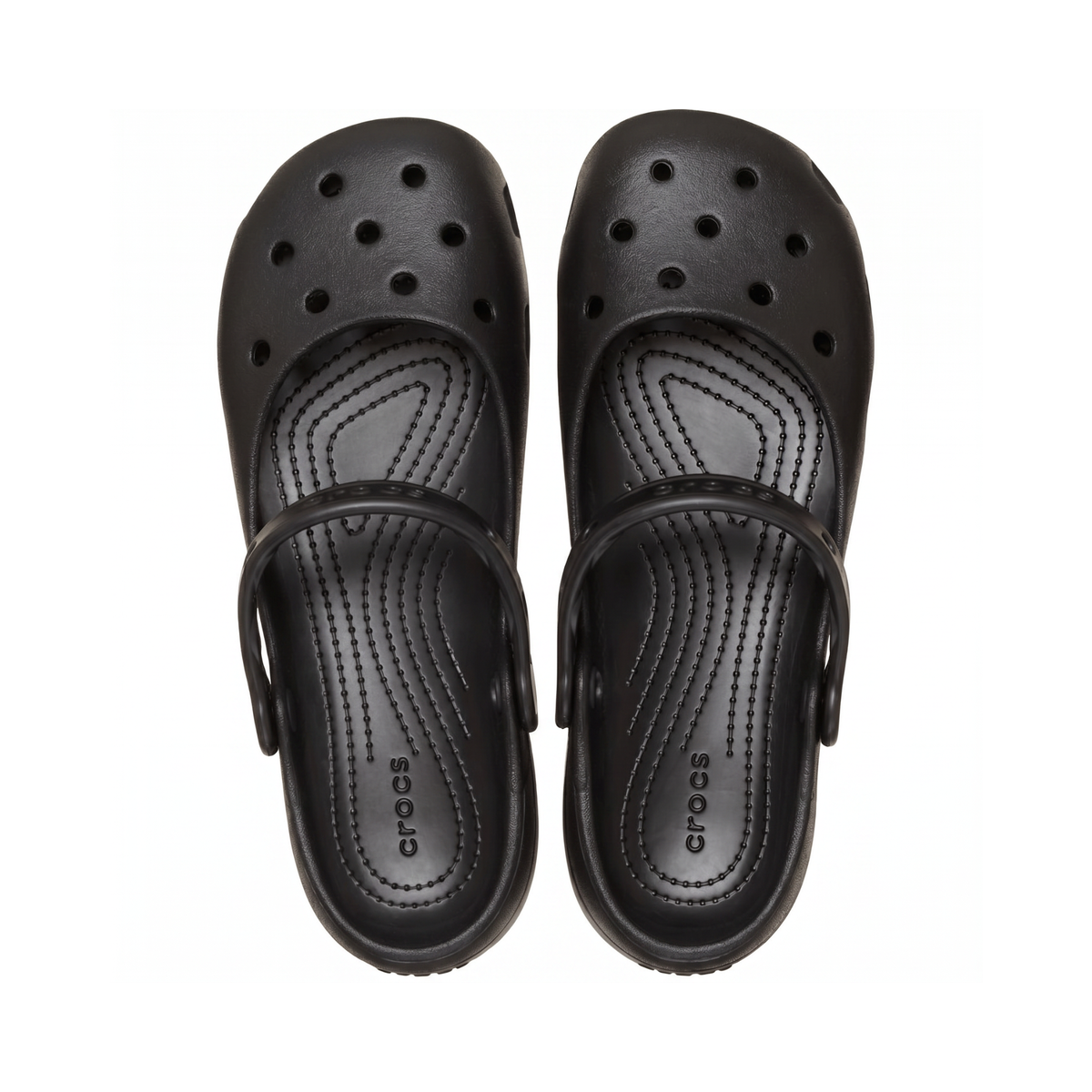 Ventilated Clog Mary Jane Flats, Cushioned Comfort
