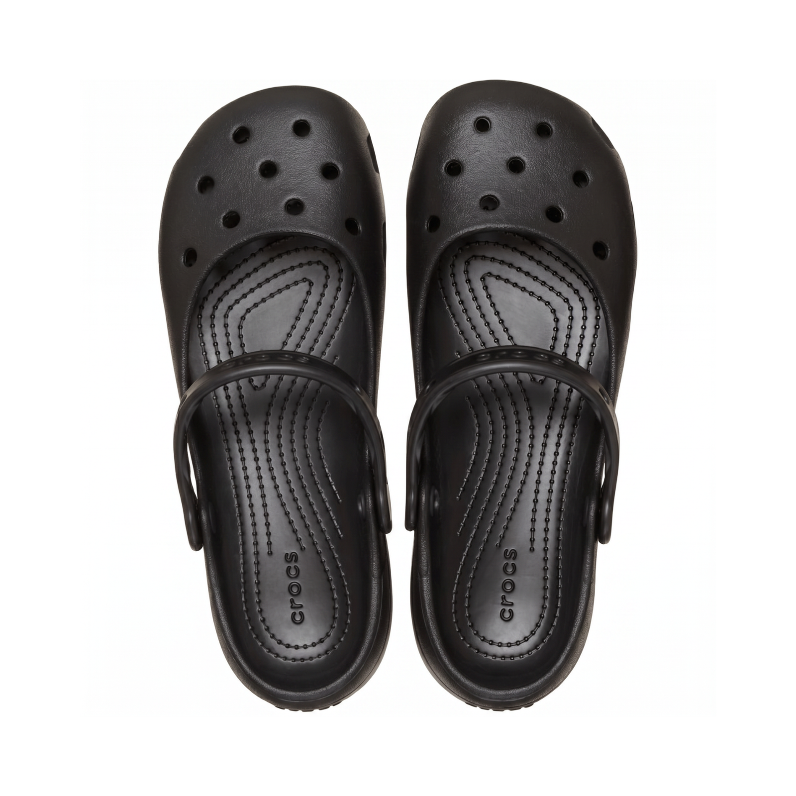 Ventilated Clog Mary Jane Flats, Cushioned Comfort