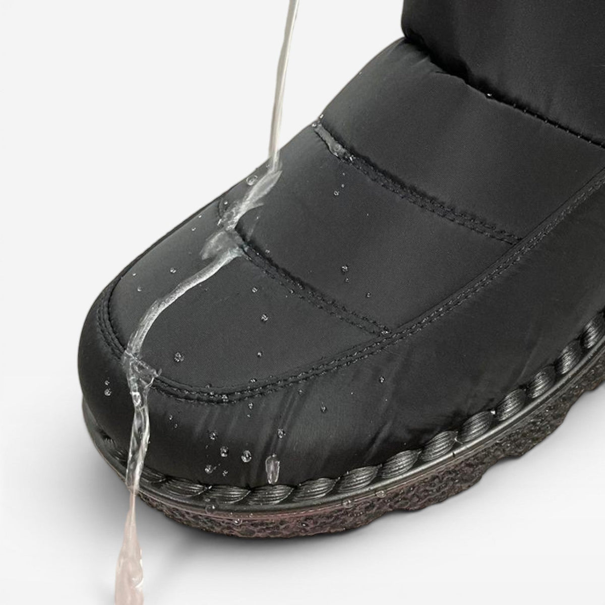 Quilted Snow Boots, Faux Fur Lined Lug Sole Winter Boot
