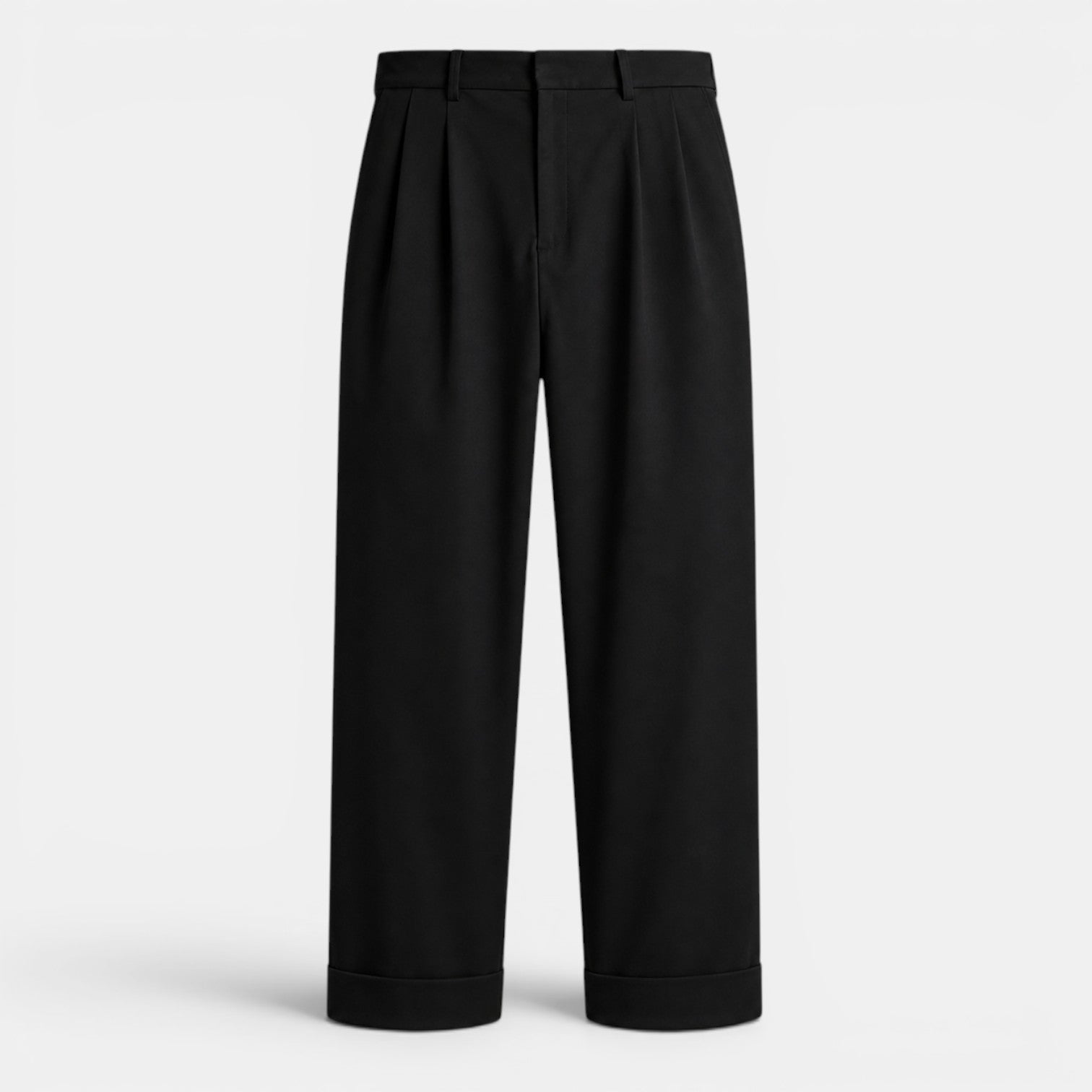 High Waist Linen Pants, Breathable Straight Leg Fit