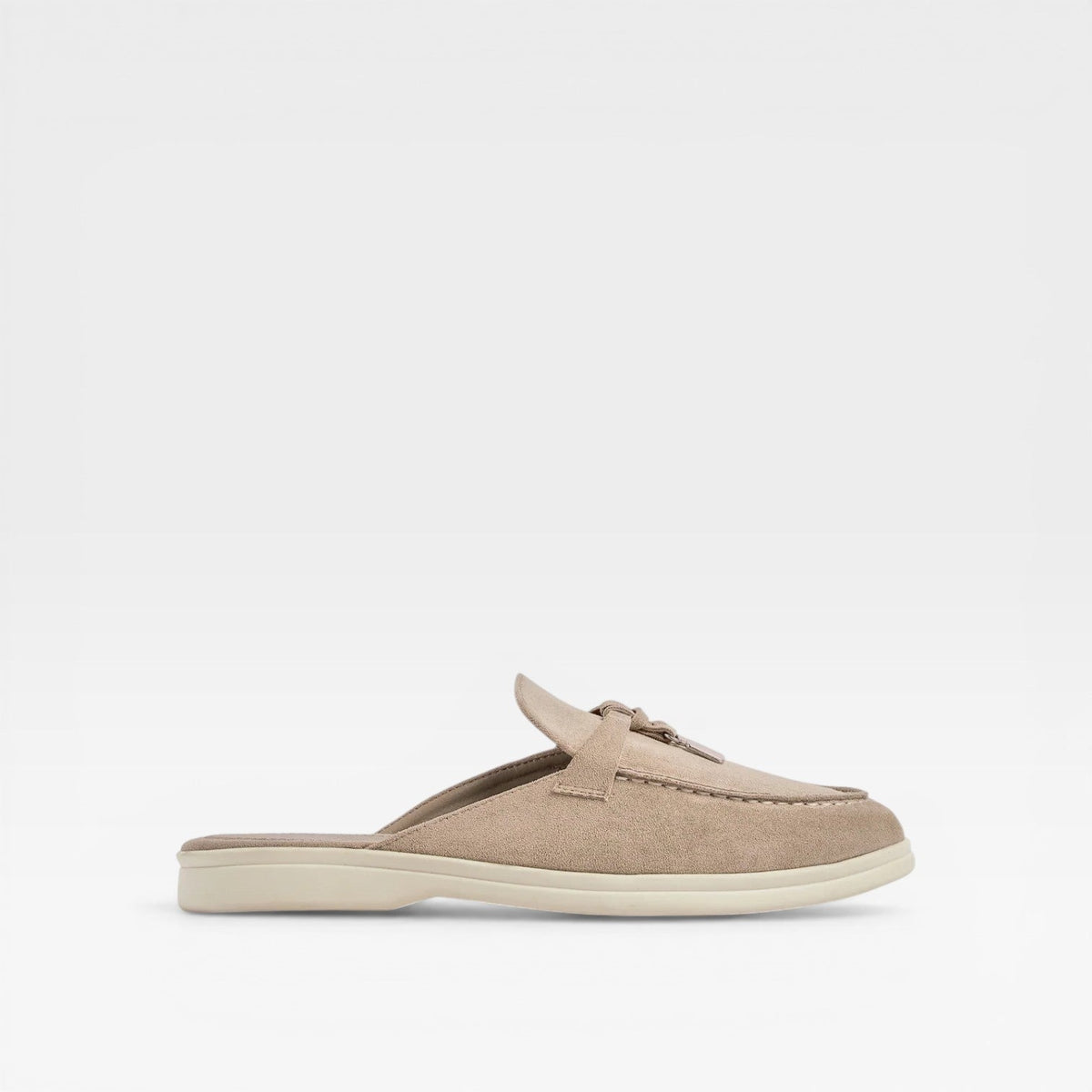 Suede Slip On Mules, Backless Flat Everyday Slide Shoes