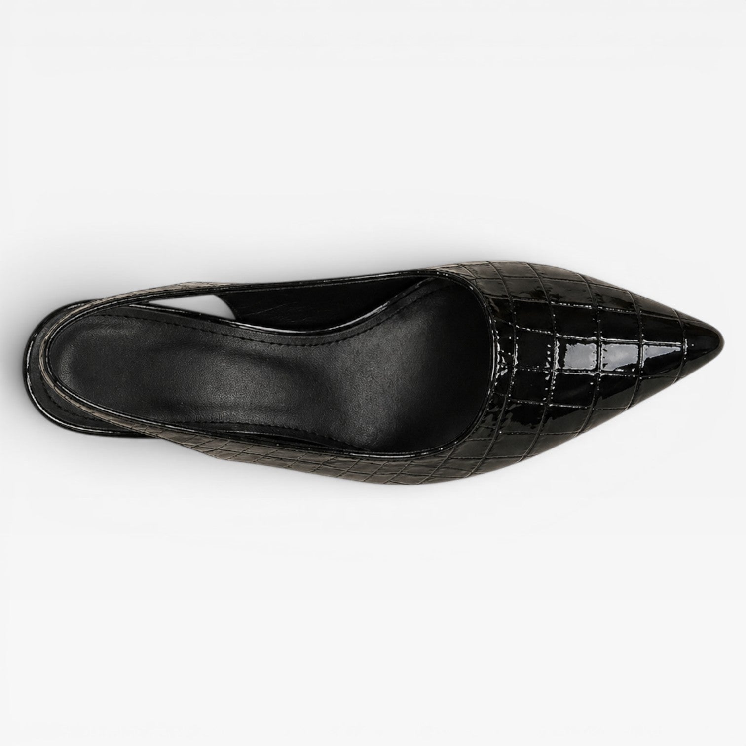 Slingback Block Heel Pumps, Pointed Toe Office Heels