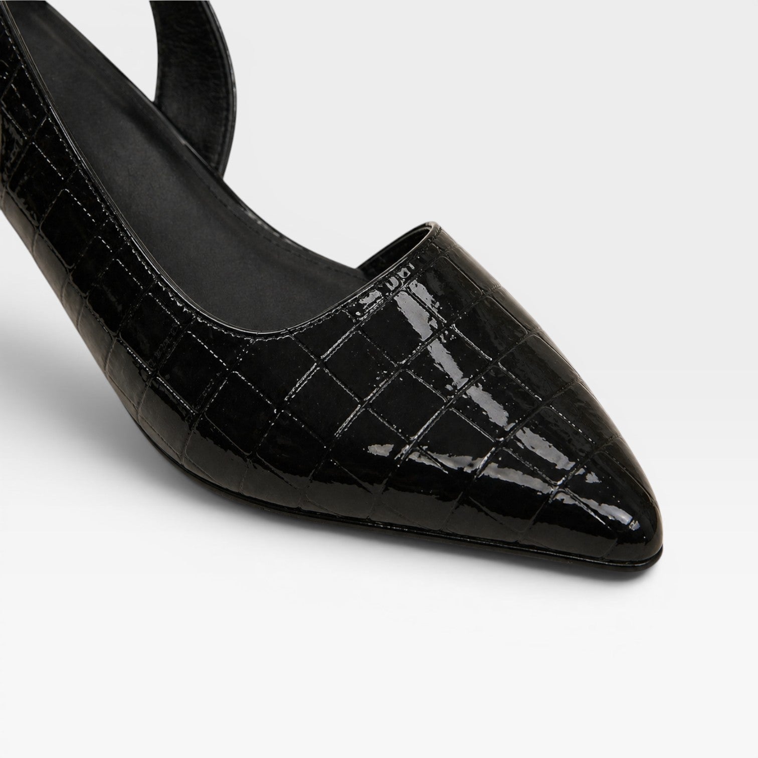 Slingback Block Heel Pumps, Pointed Toe Office Heels