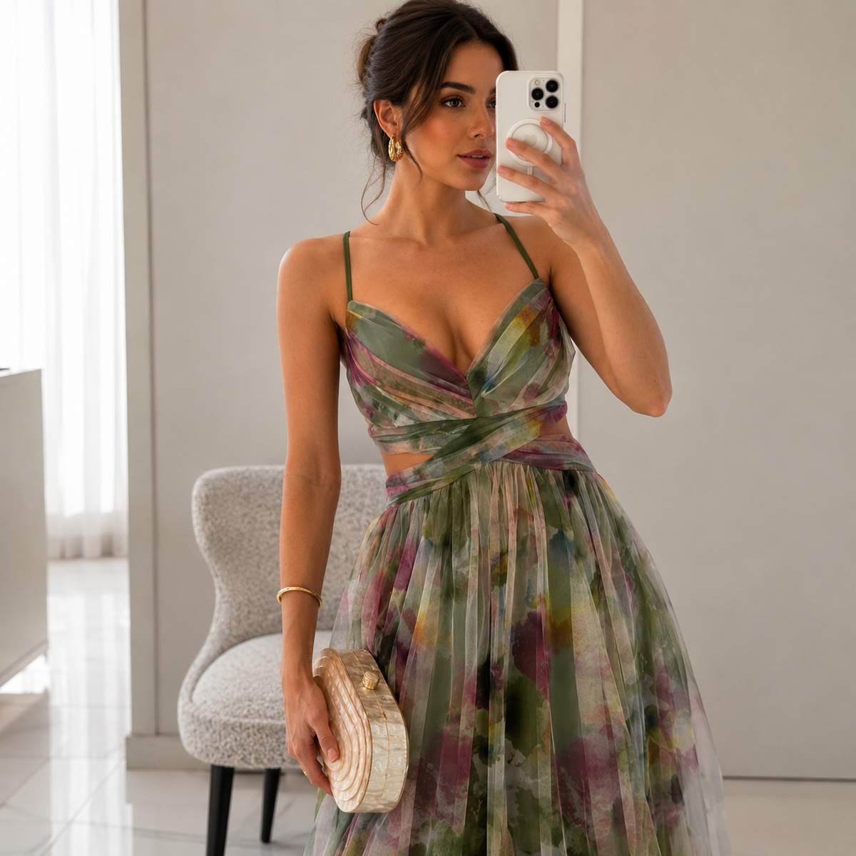 Odette Floral Maxi Dress