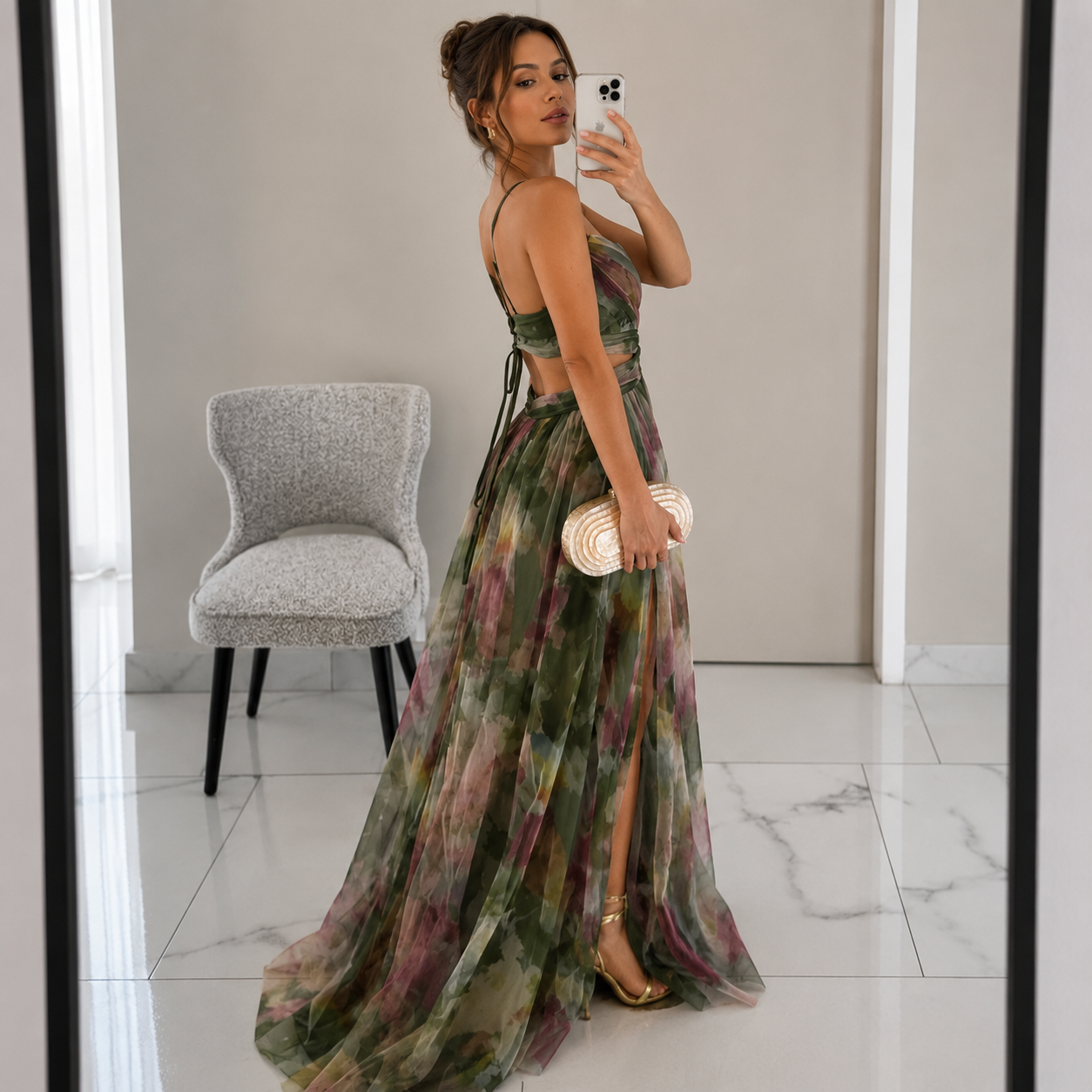 Odette Floral Maxi Dress