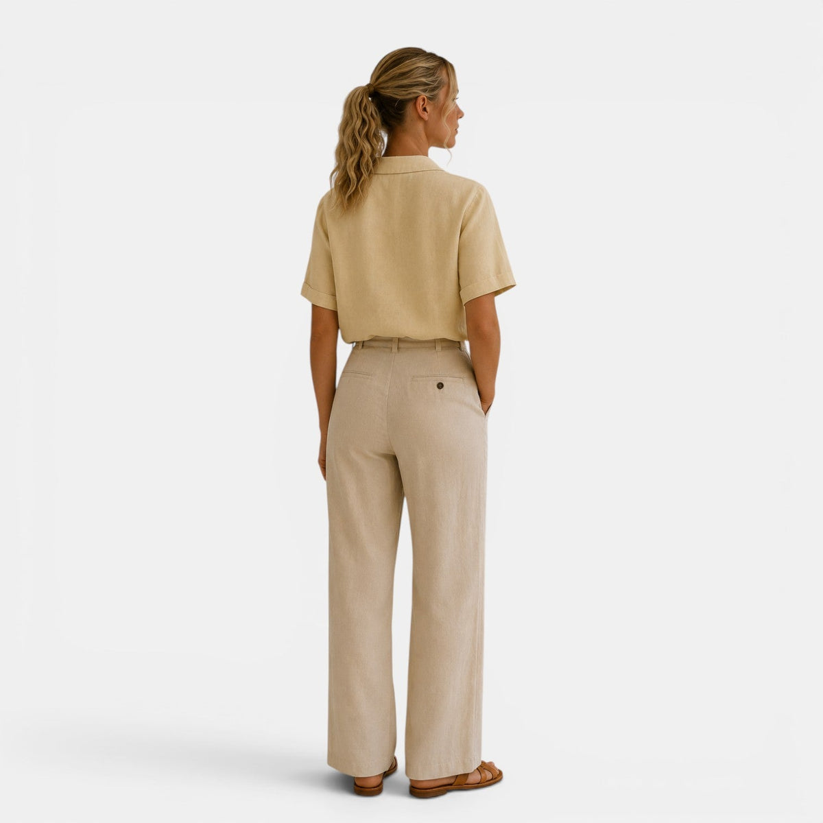 Shawl Collar Short Sleeve Blouse, Relaxed Button Front