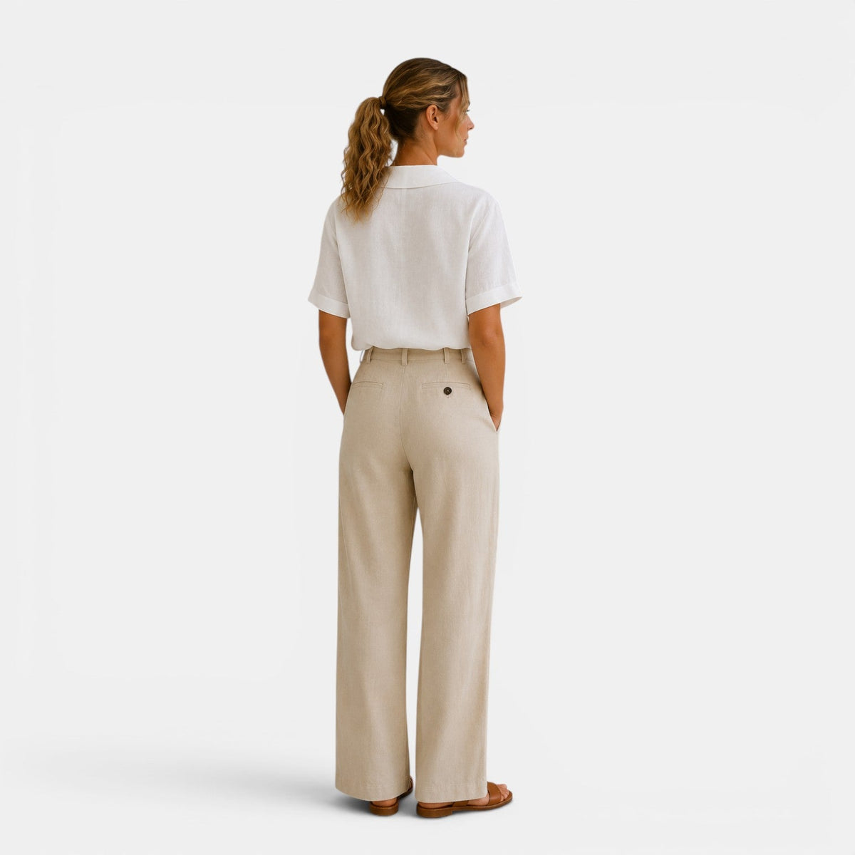 Shawl Collar Short Sleeve Blouse, Relaxed Button Front