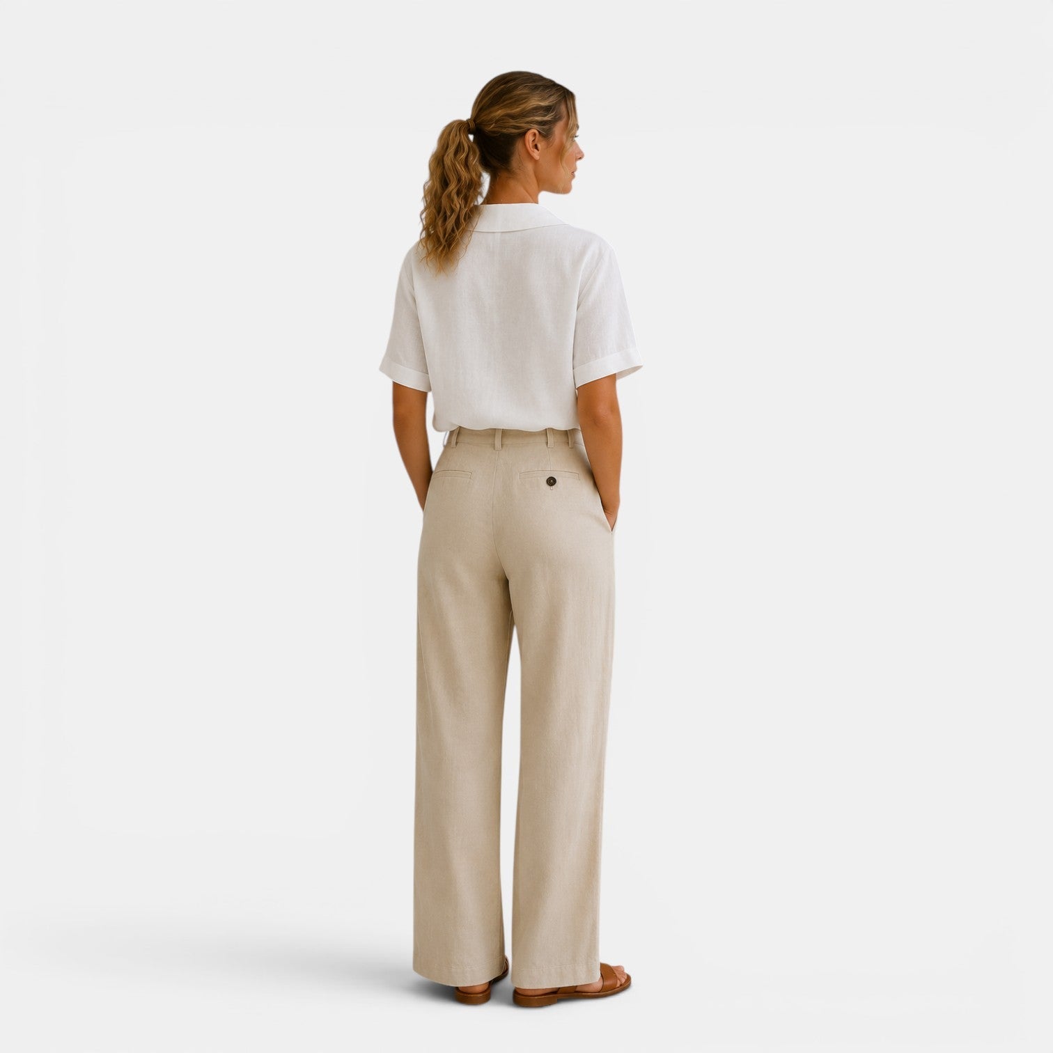 Shawl Collar Short Sleeve Blouse, Relaxed Button Front