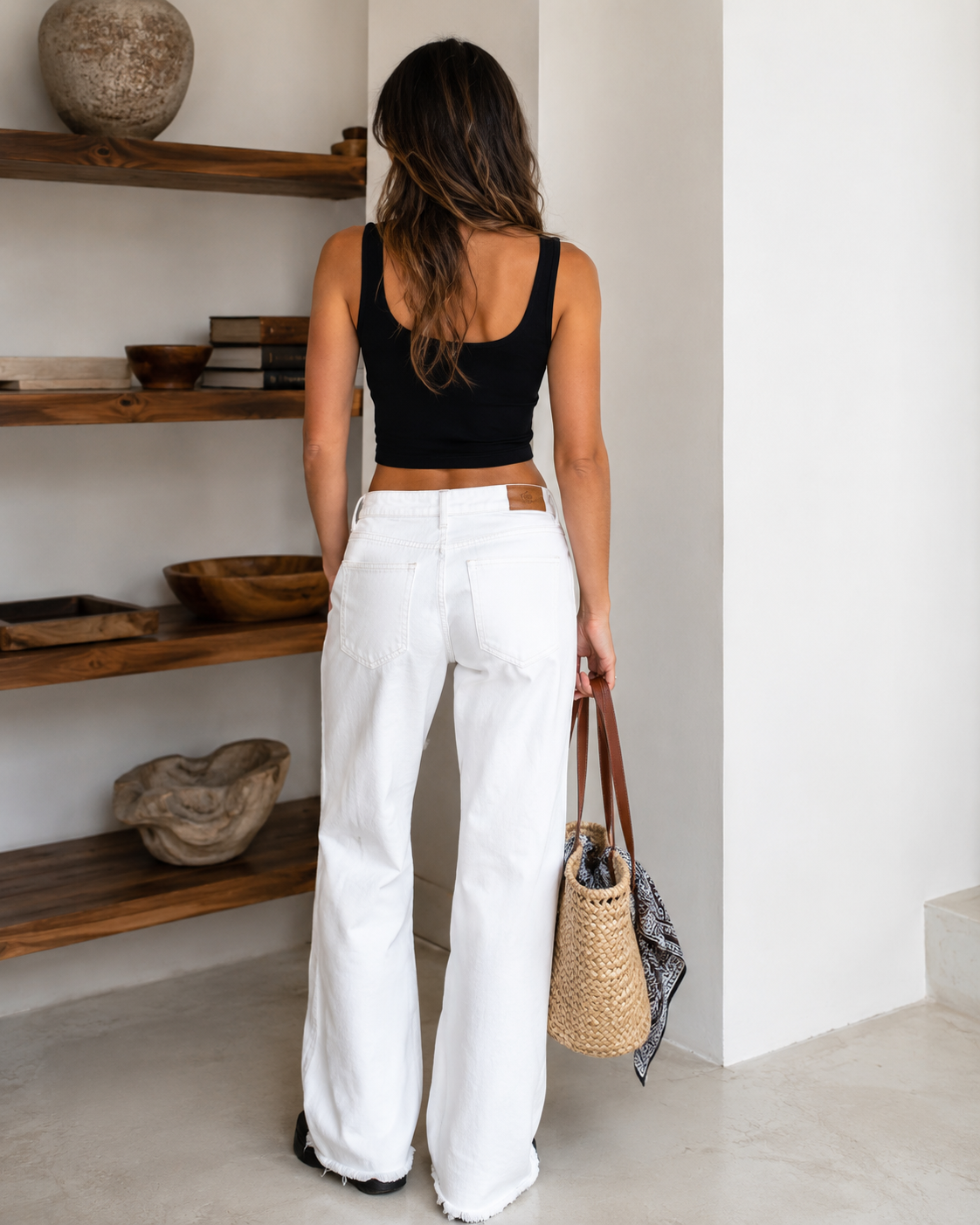 Ava Low-Rise Wide Leg Jeans