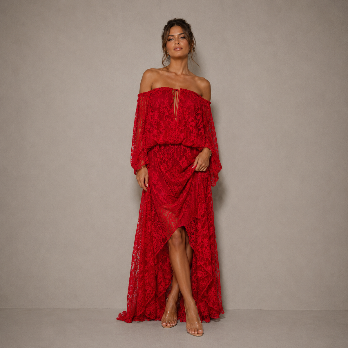 Hannah Draped Maxi Dress