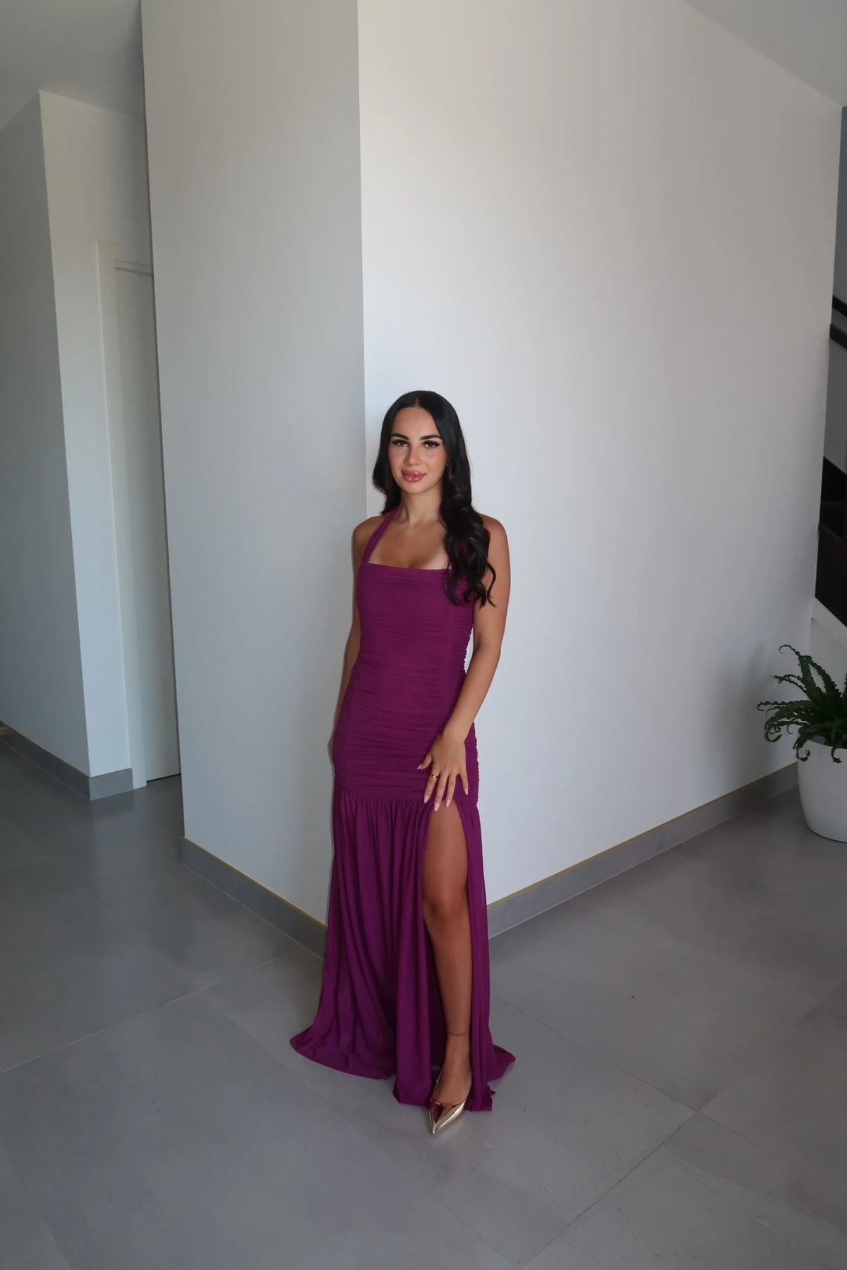 Sienna Halter Maxi Dress