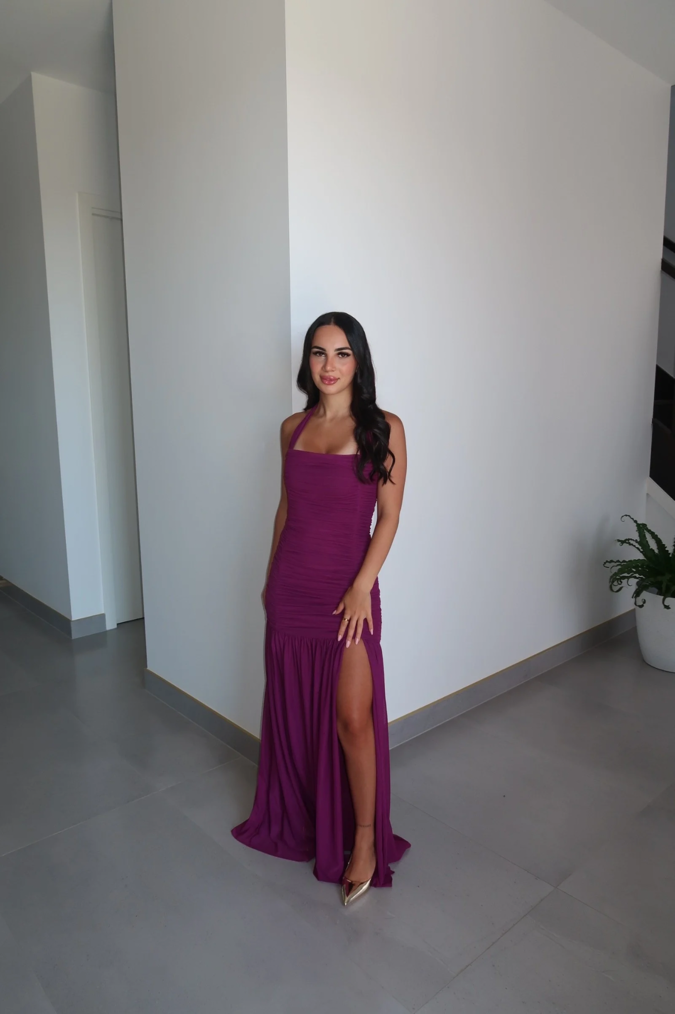 Sienna Halter Maxi Dress