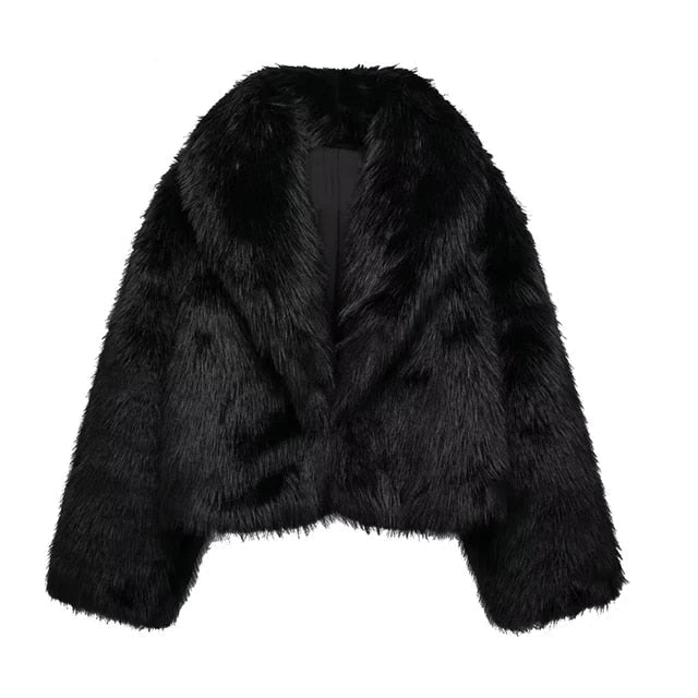Violet Faux Fur Jacket