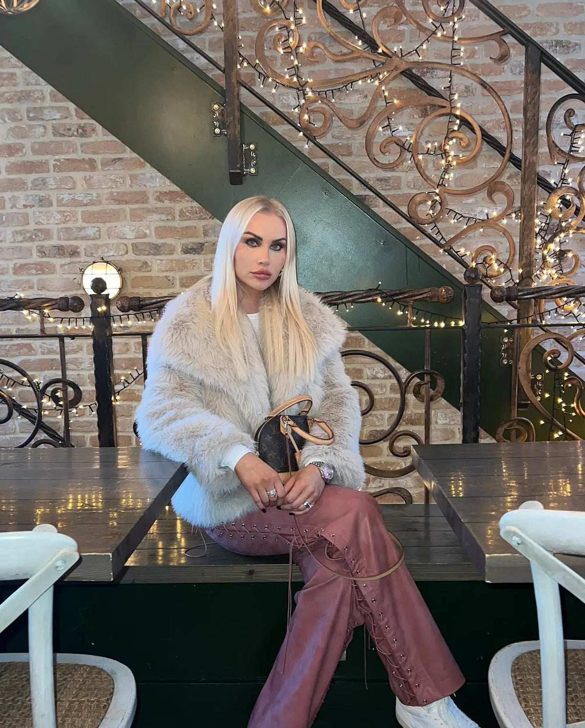 Violet Faux Fur Jacket