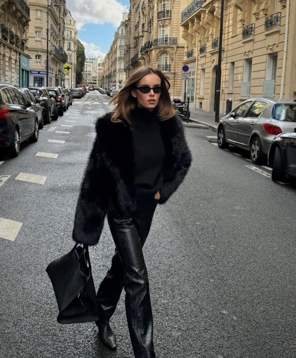 Violet Faux Fur Jacket