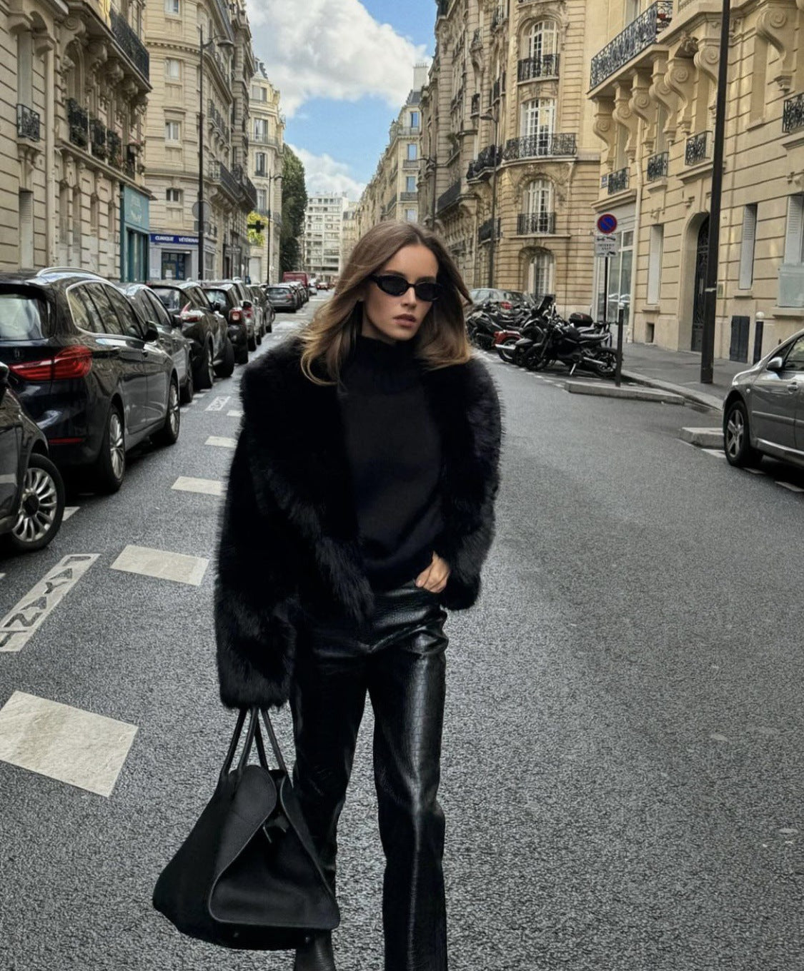 Violet Faux Fur Jacket