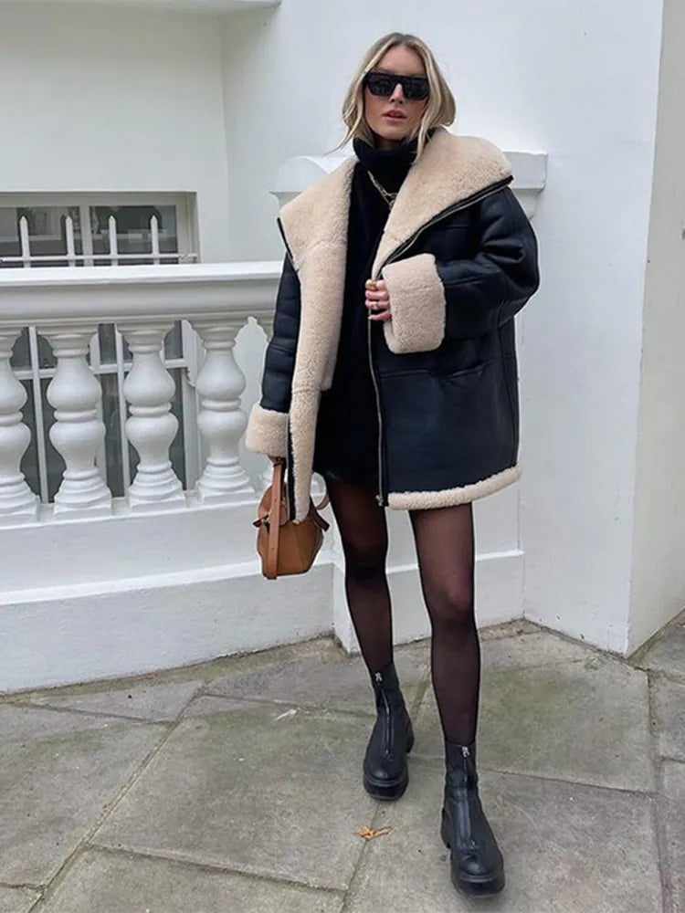 Olivia Oversized Shearling Jacket