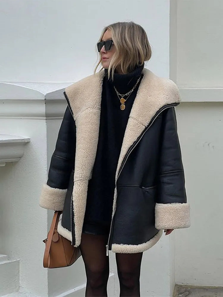 Olivia Oversized Shearling Jacket