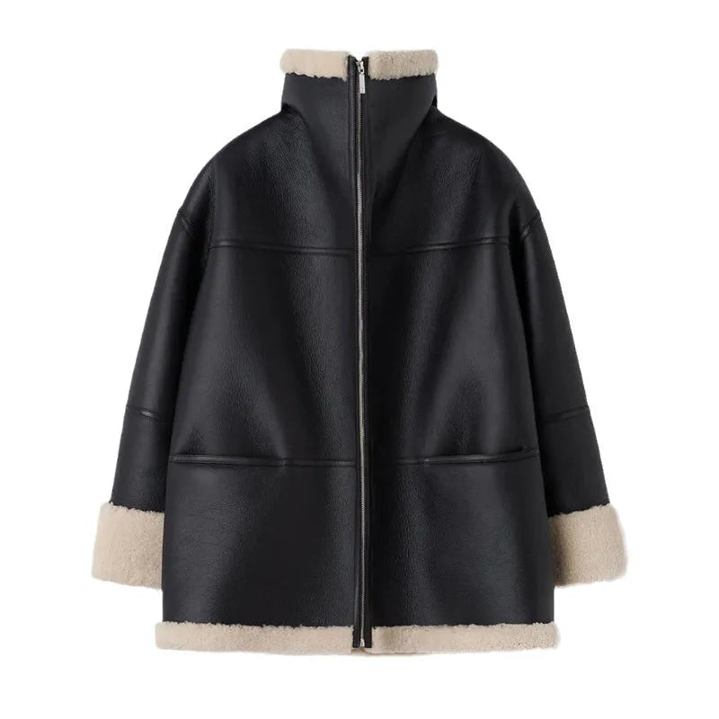 Olivia Oversized Shearling Jacket