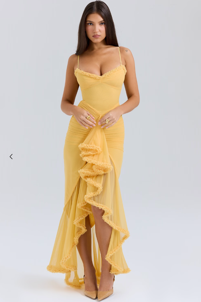 Rosalie Ruffled Maxi Dress