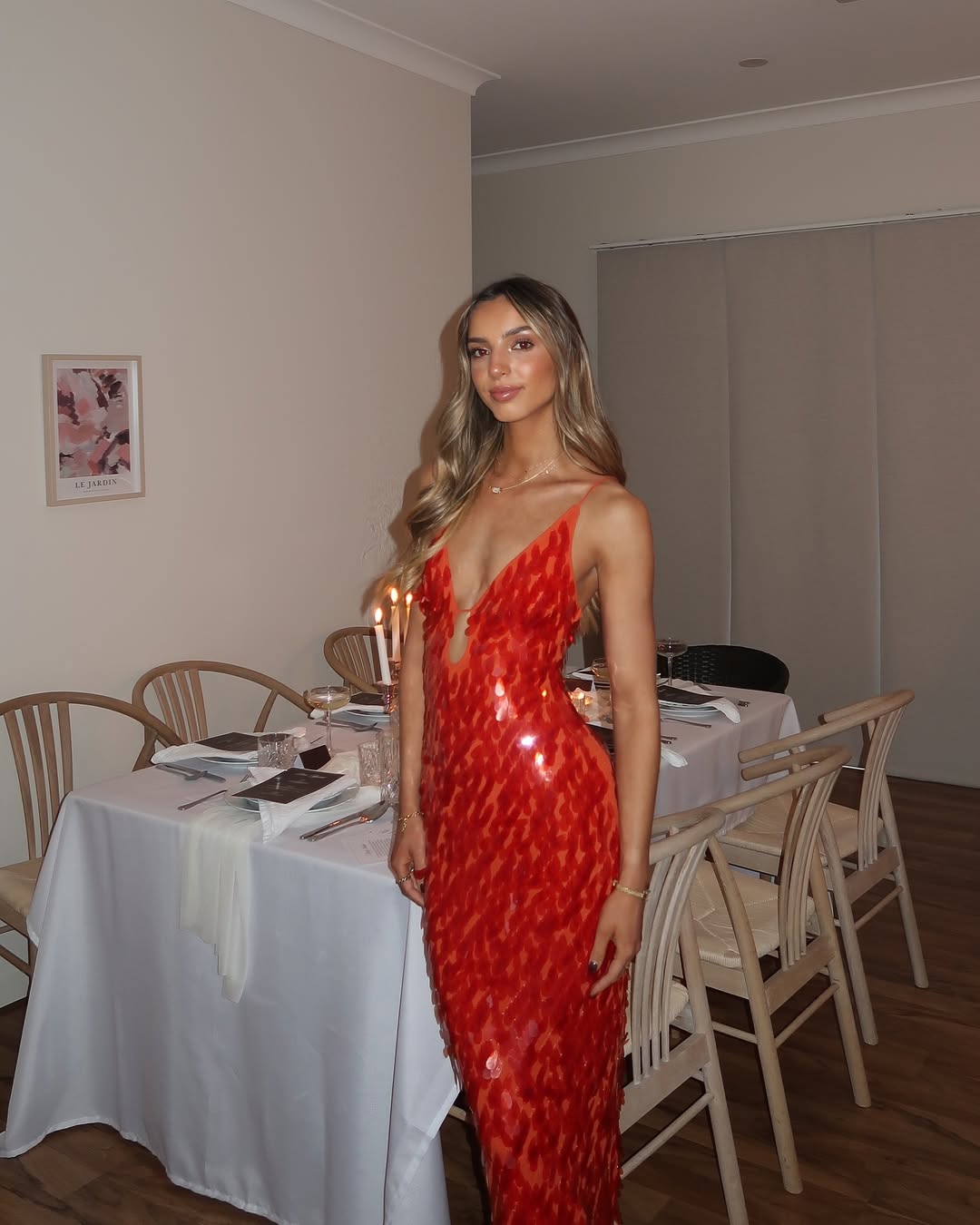 Beatrice Sequin Maxi Dress