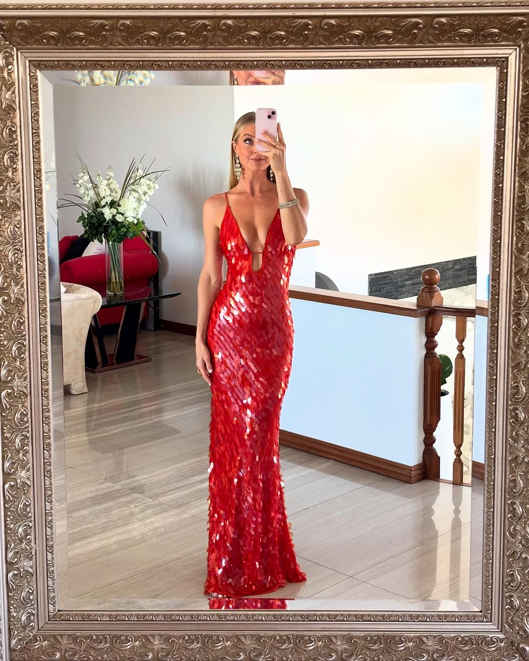 Beatrice Sequin Maxi Dress