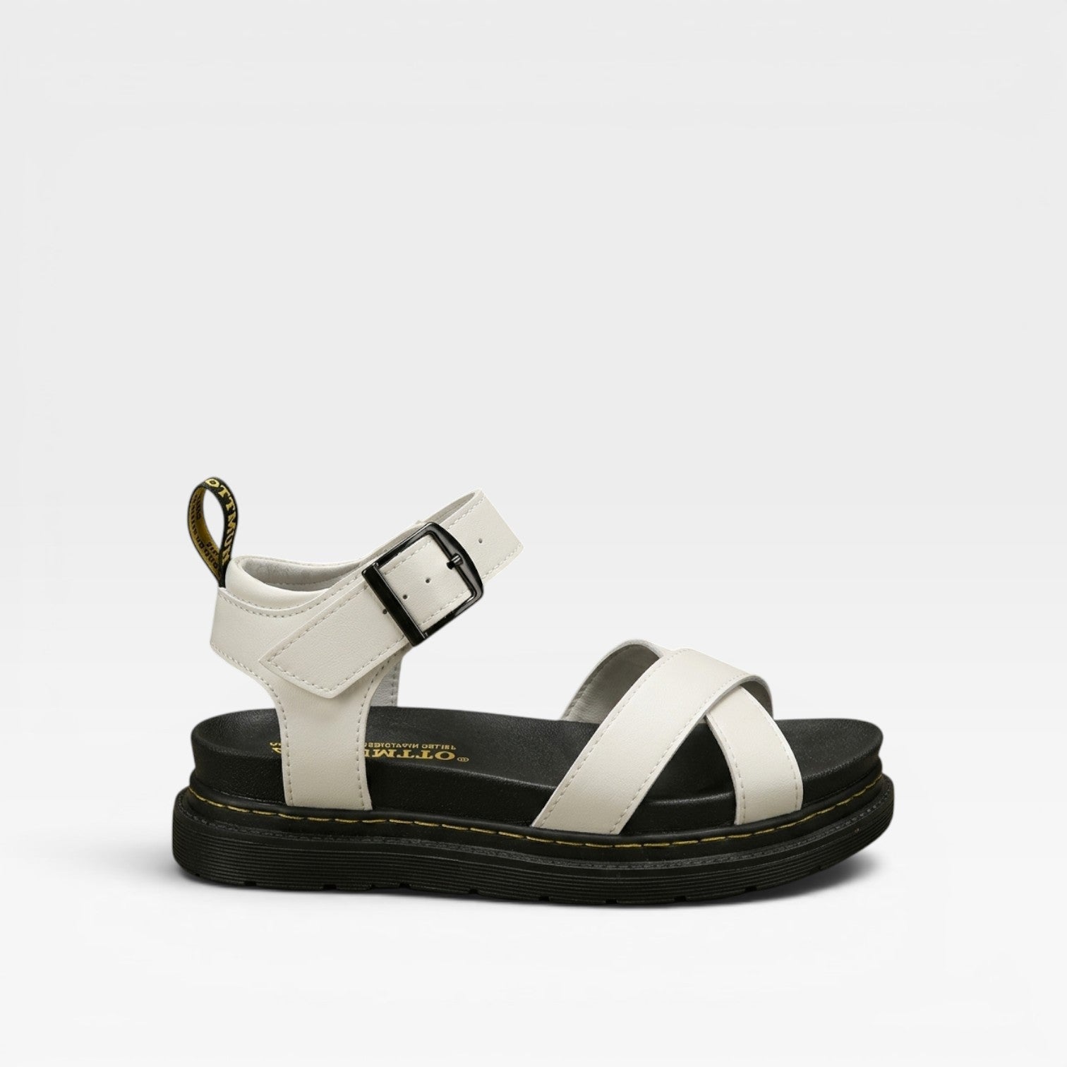 Chunky Platform Sandals, Cross Strap Buckle Summer Shoes