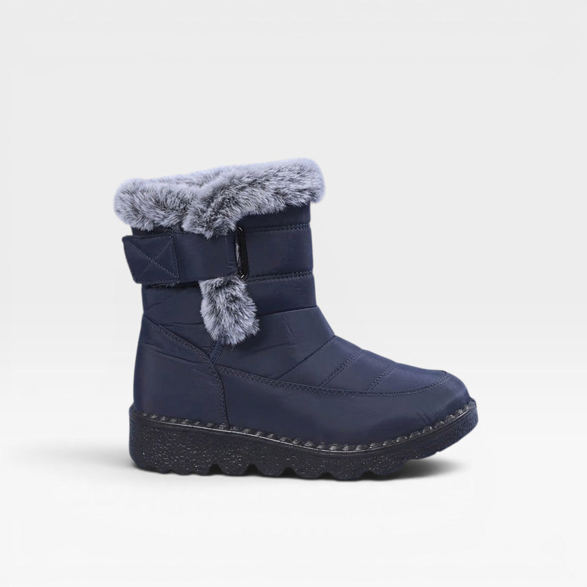 Quilted Snow Boots, Faux Fur Lined Lug Sole Winter Boot
