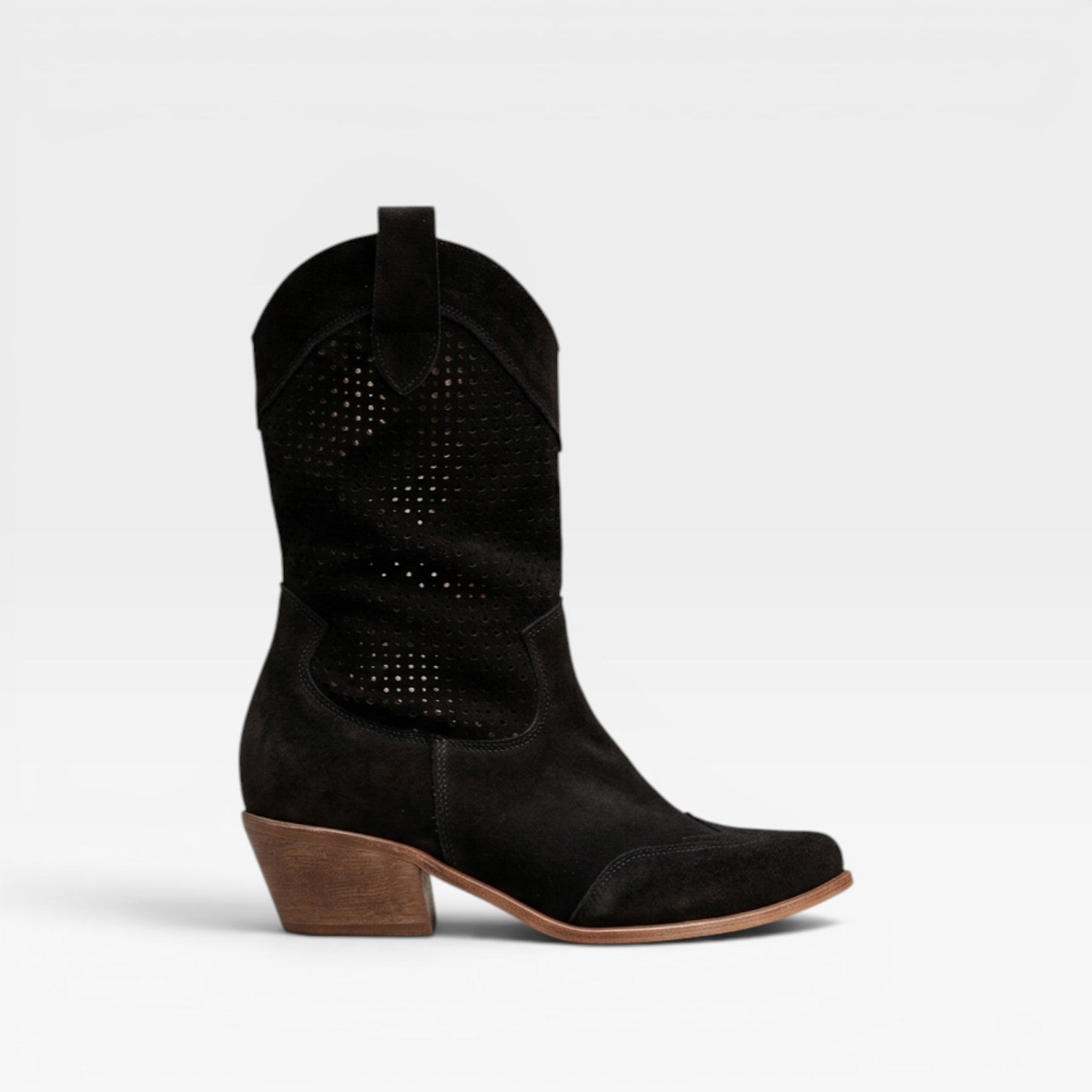 Perforated Western Boots, Breathable Summer Cowboy