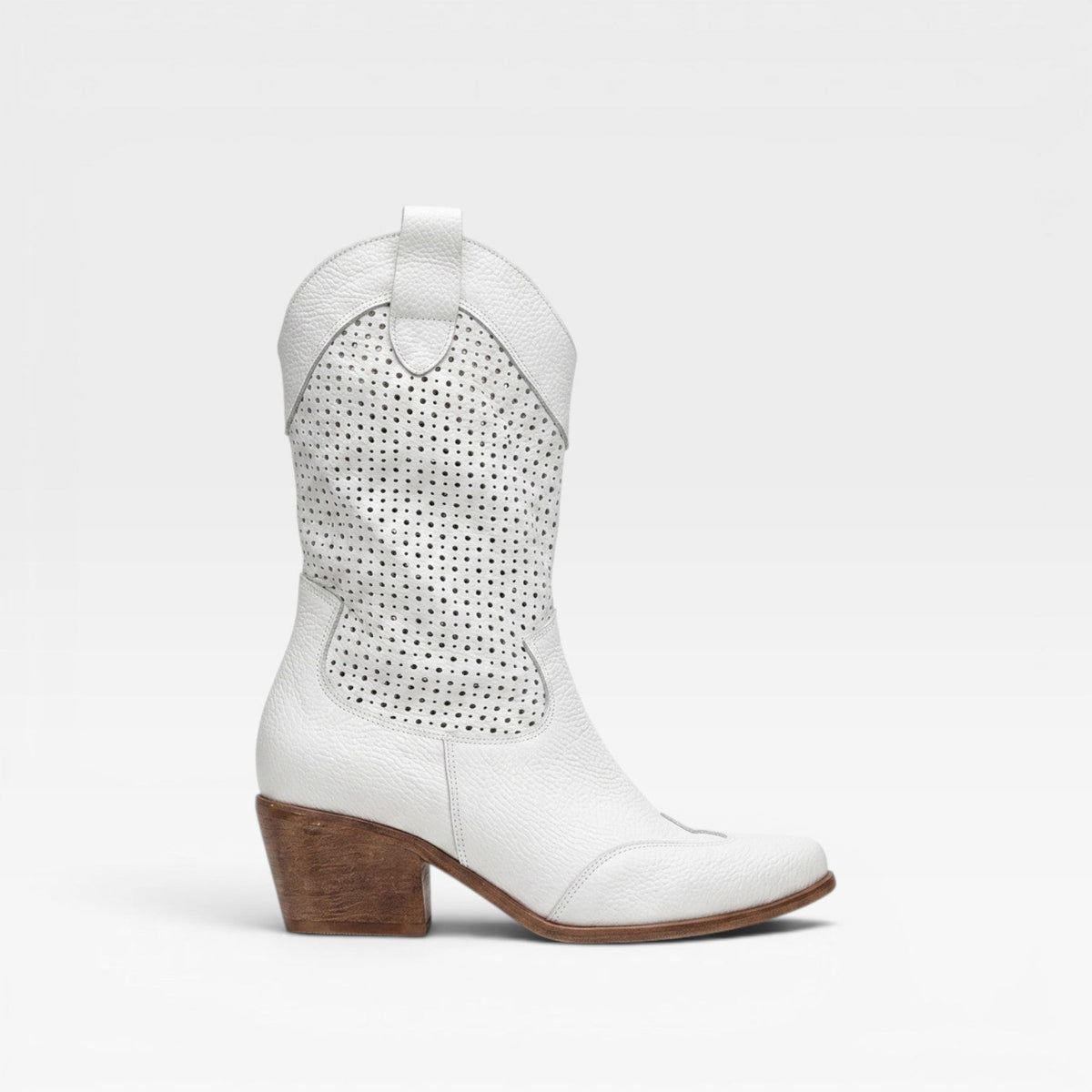 Perforated Western Boots, Breathable Summer Cowboy