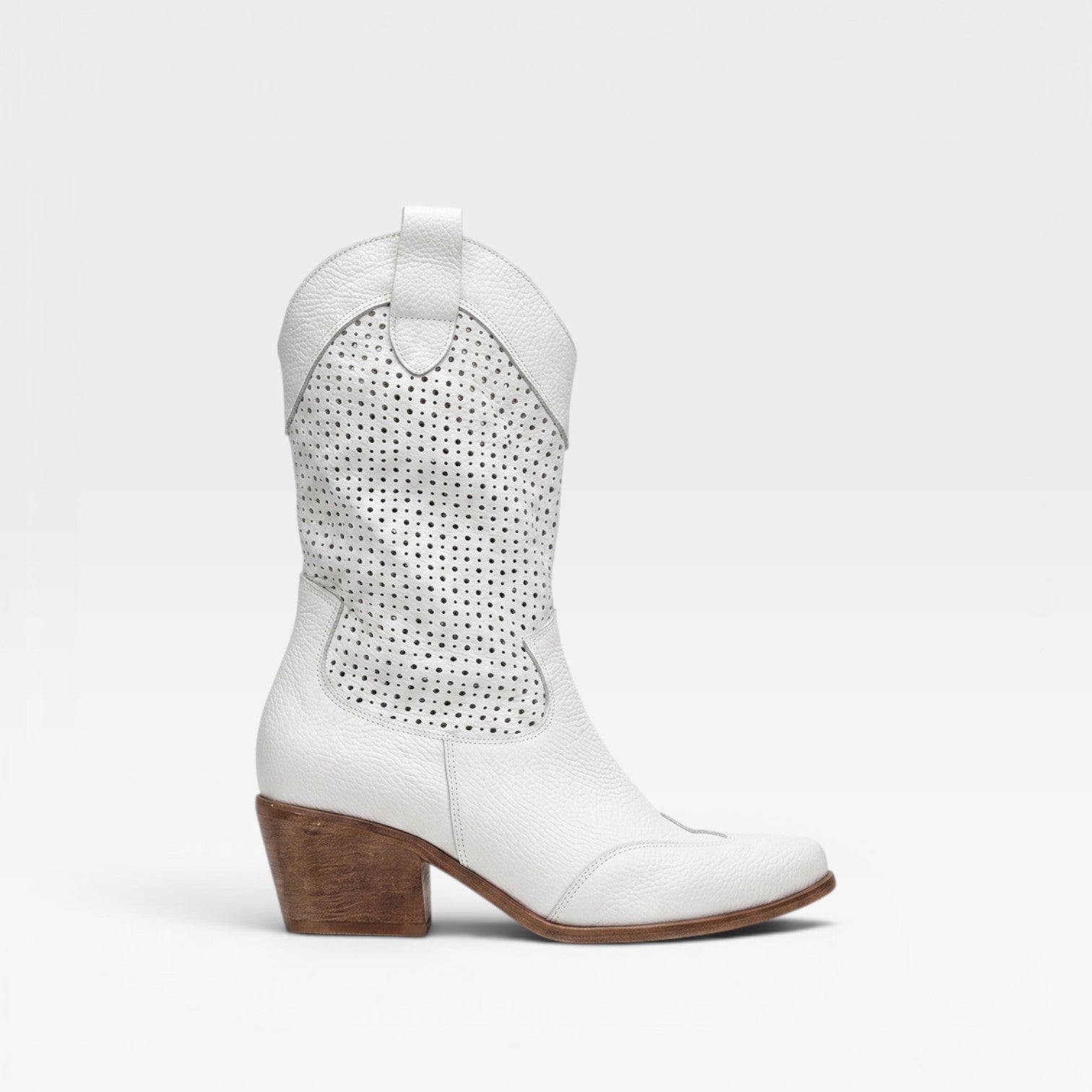 Perforated Western Boots, Breathable Summer Cowboy