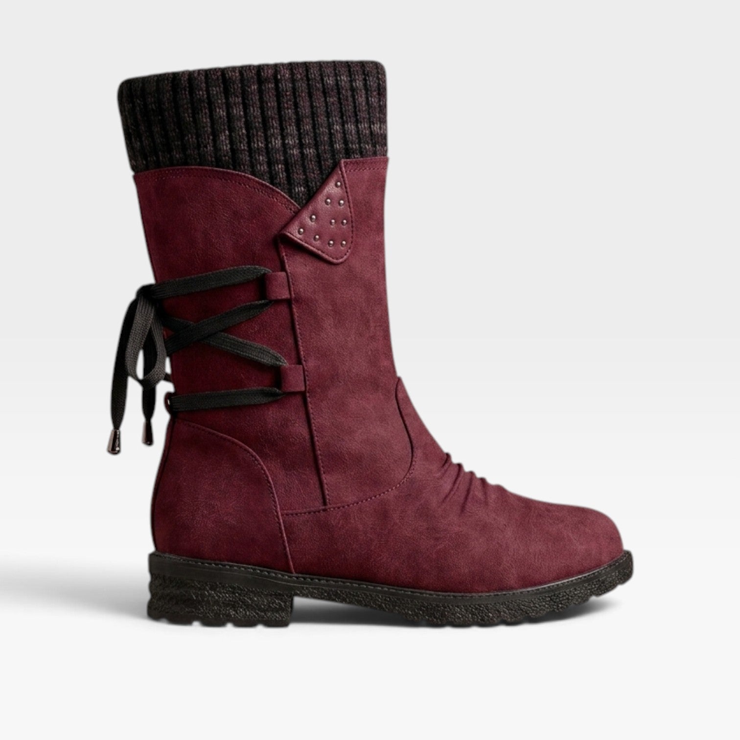 Fleece Lined Winter Boots, Weatherproof Grippy Sole