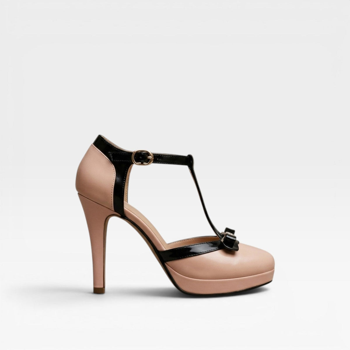 Platform Bow Heels, Ankle Strap Dress Shoes for Events
