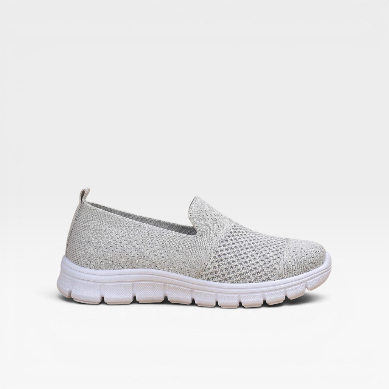 Knit Mesh Slip On Sneakers, Breathable Comfort Shoes