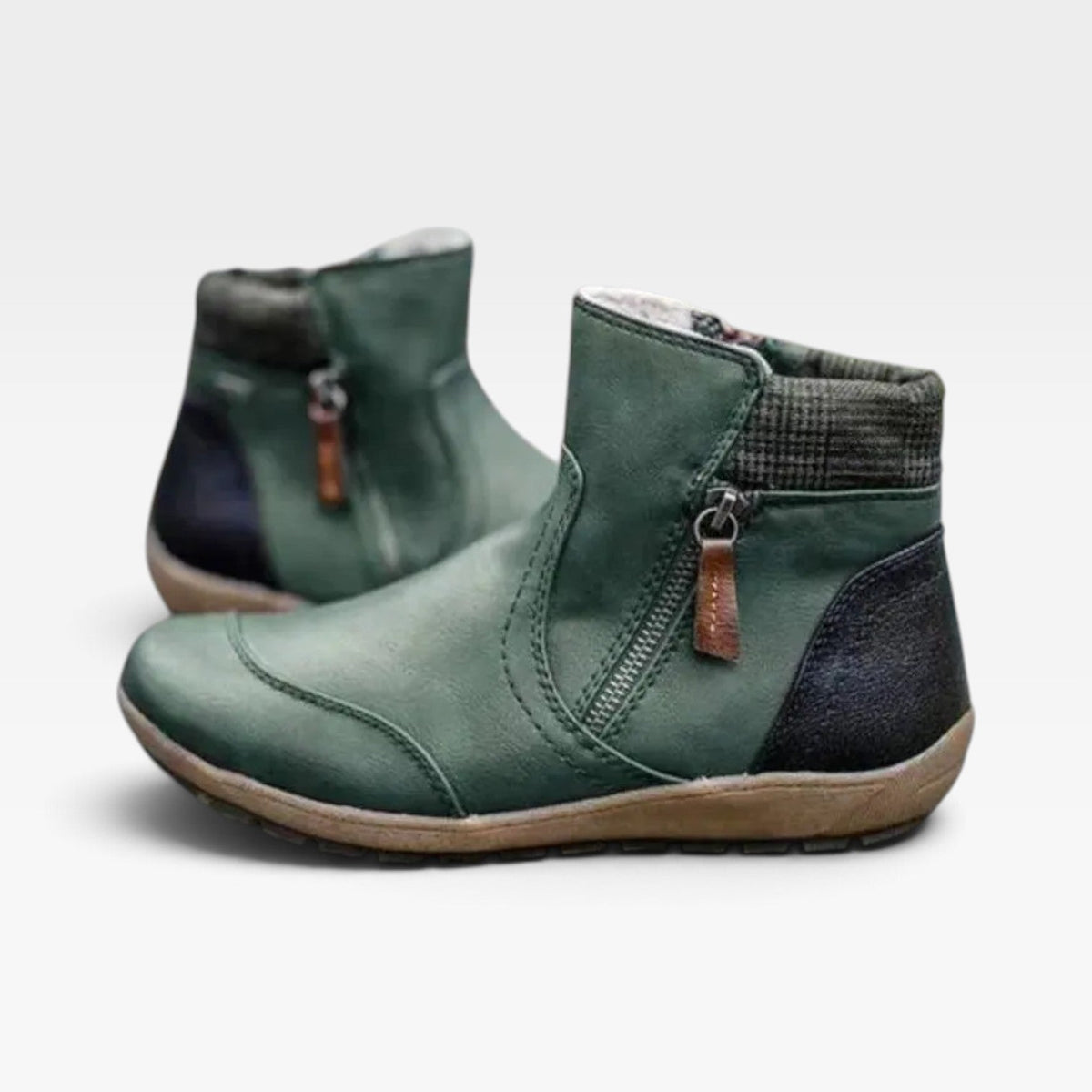 Waterproof Ankle Boots, Cushioned Insole Side Zip Comfort