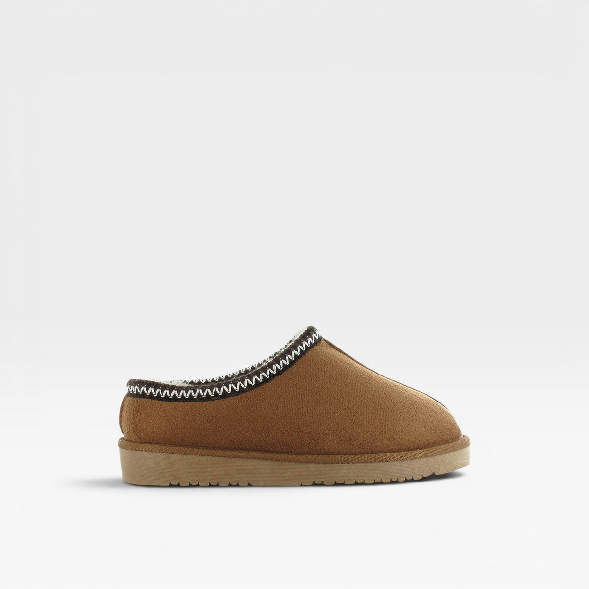 Faux Fur Lined Clogs, Suede Slip On Mules with Grip