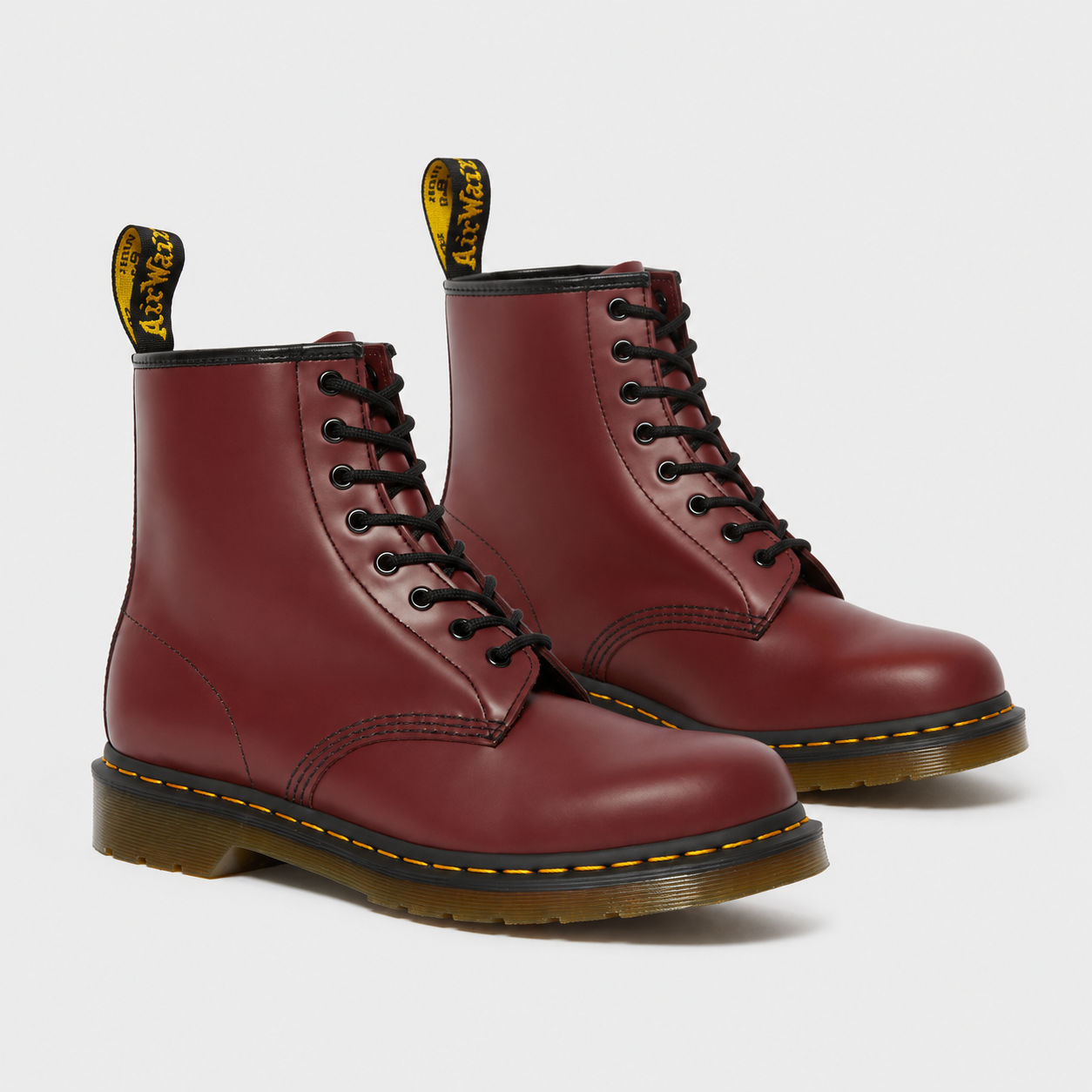Lace Up Combat Boots, Durable Leather Look Ankle Pair