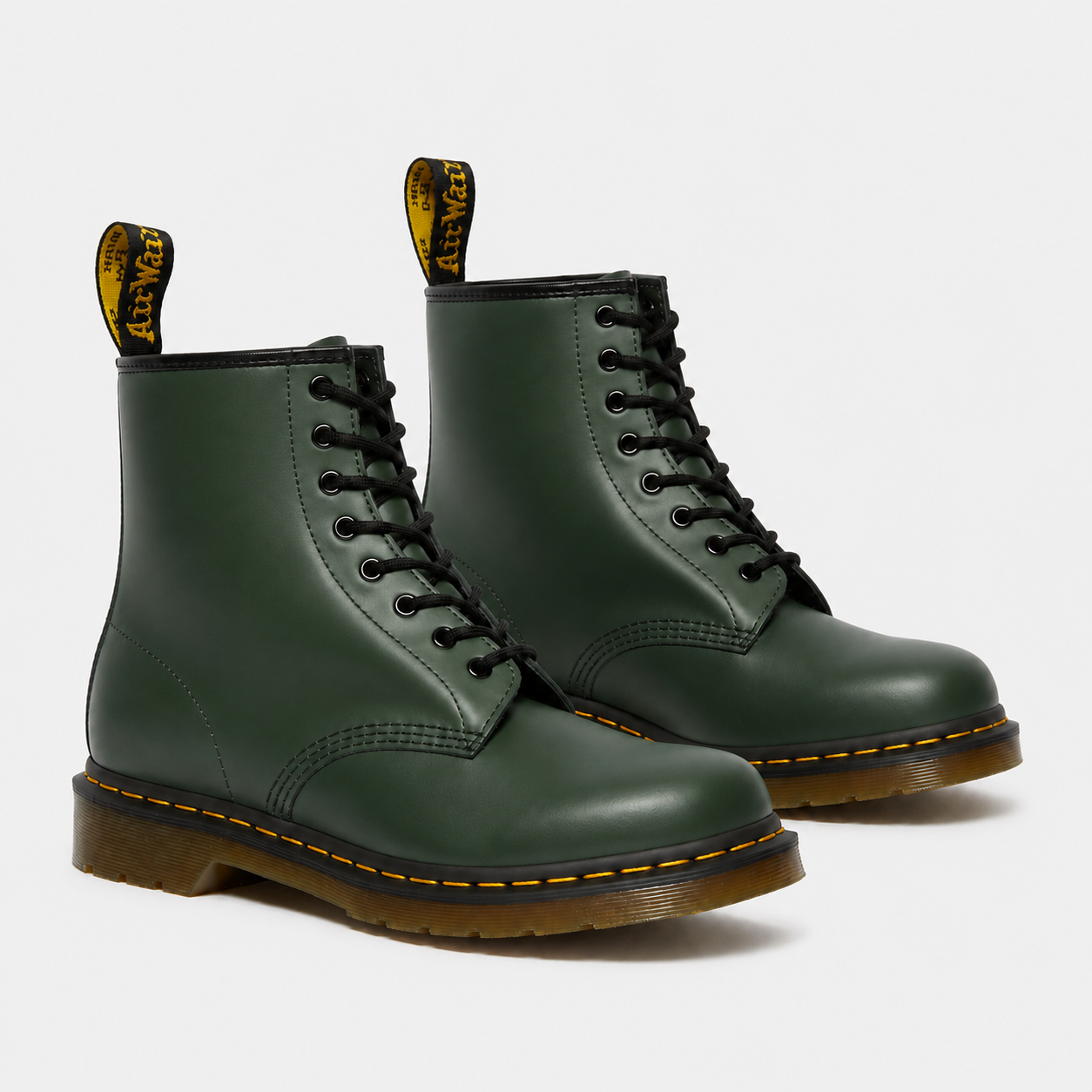 Lace Up Combat Boots, Durable Leather Look Ankle Pair