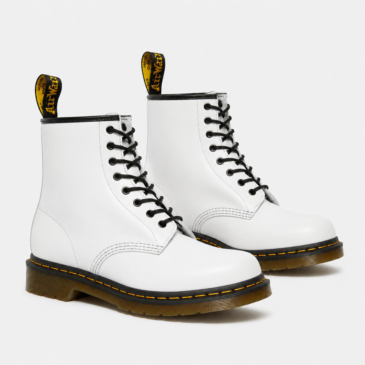 Lace Up Combat Boots, Durable Leather Look Ankle Pair