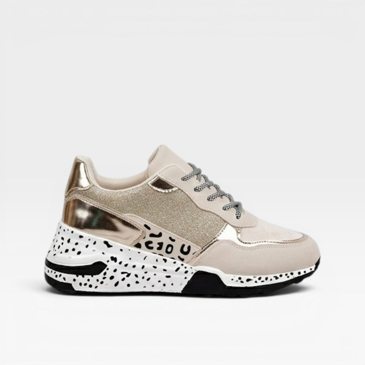Chunky Platform Trainers, Cushioned Sneakers with Lift