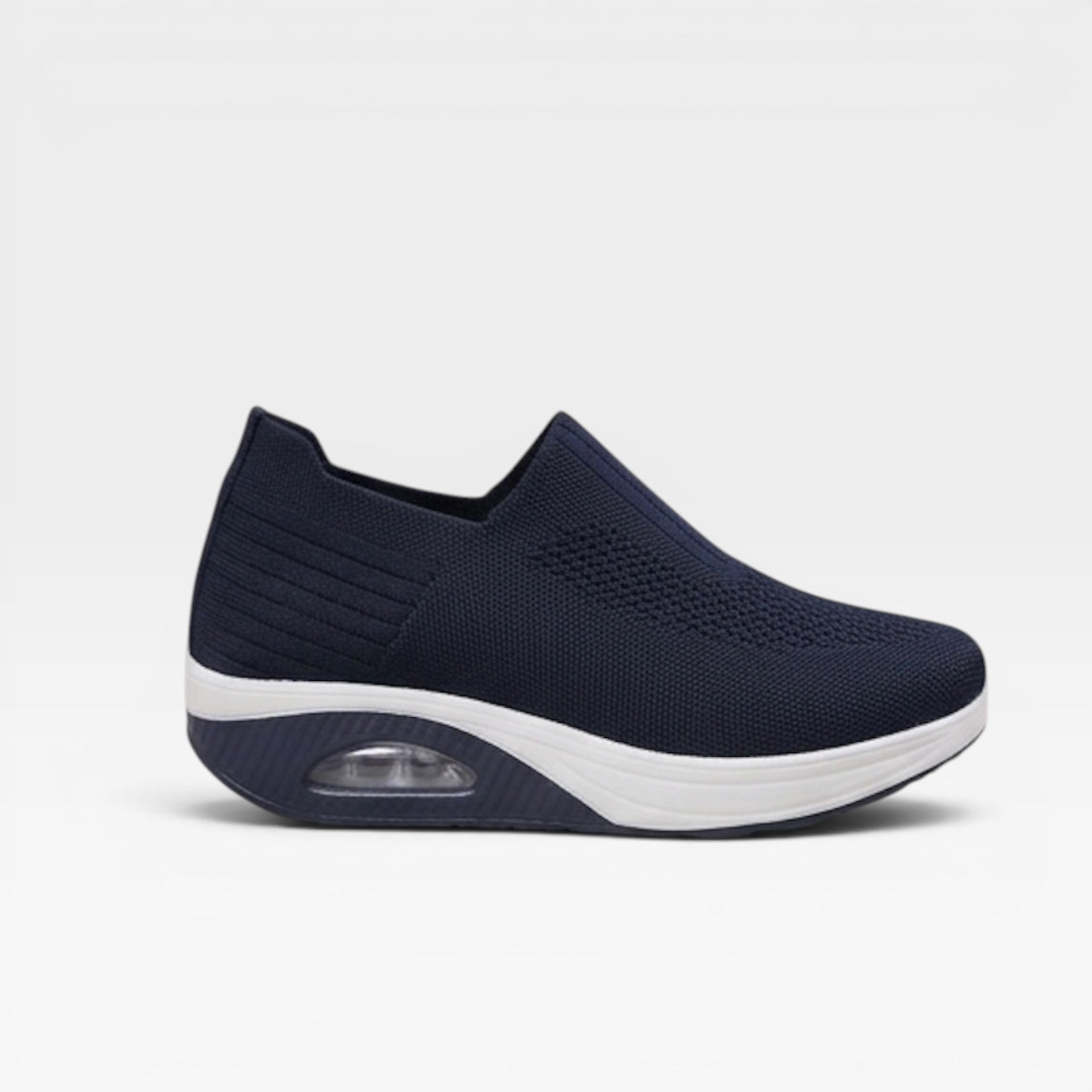 Knit Slip On Trainers, Breathable Lightweight Walkers