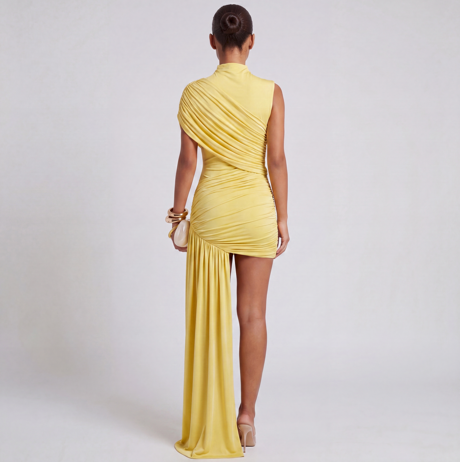 Aurora High-Neck Mini Dress
