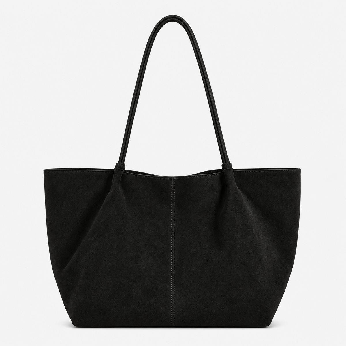 Soft Suede Tote Bag, Spacious Everyday Work Carryall
