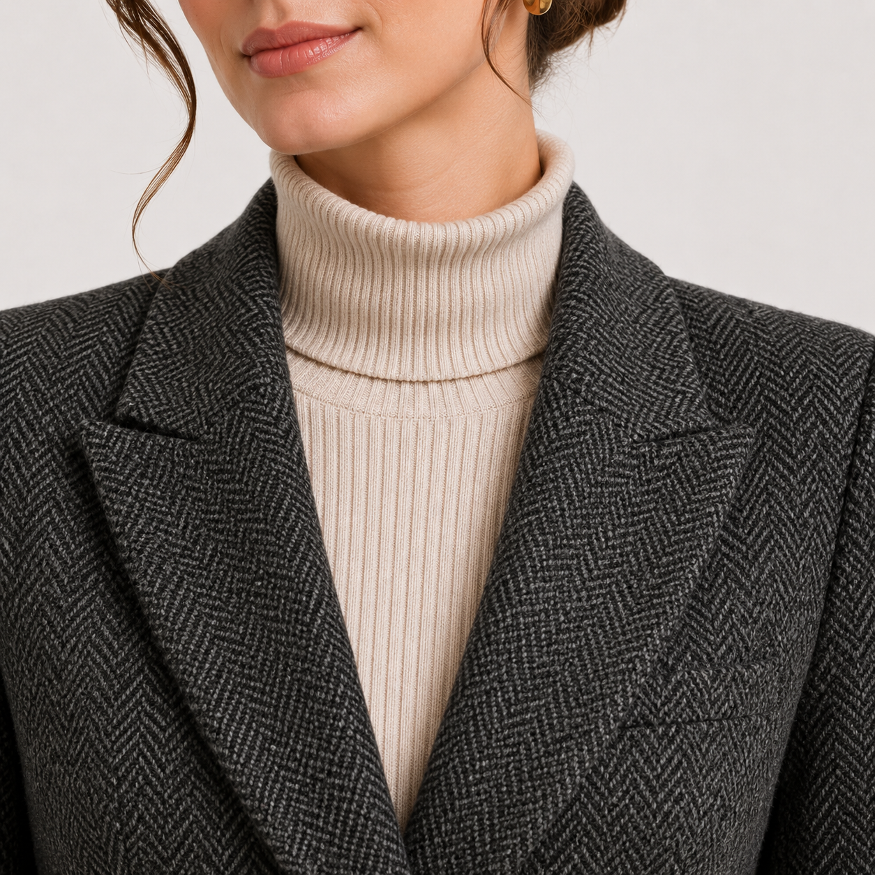 Belted Blazer, Tailored Smart Casual Office Jacket