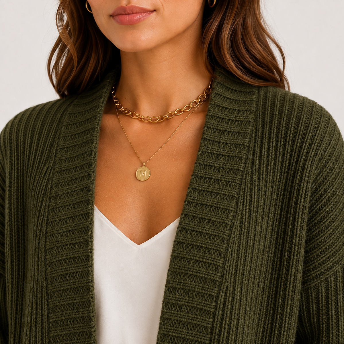 Ribbed Knit Sweater with Pockets, Relaxed Long Sleeve