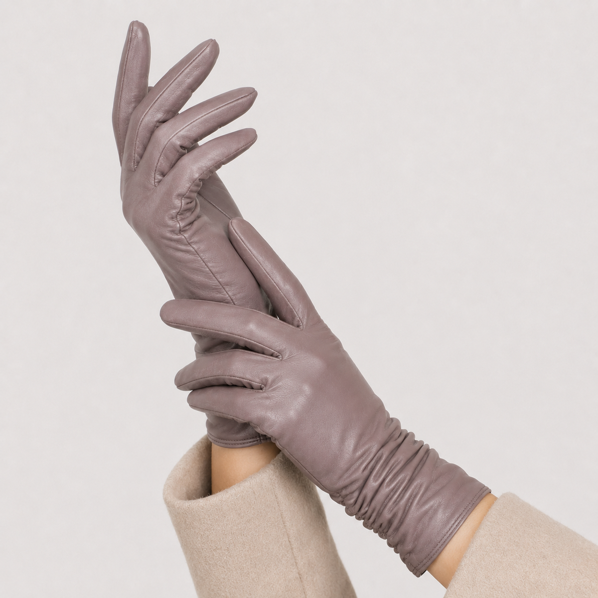 Leather Winter Gloves, Insulated Warm Cold Weather Pair