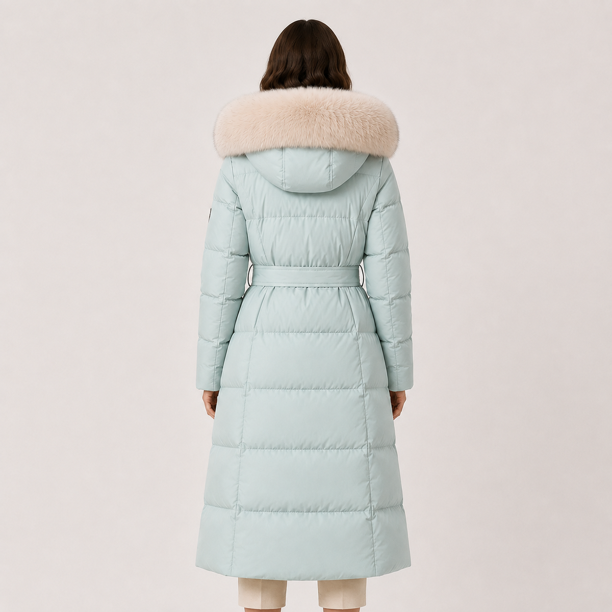 Water Resistant Puffer Parka, Fur Trim Hooded Coat